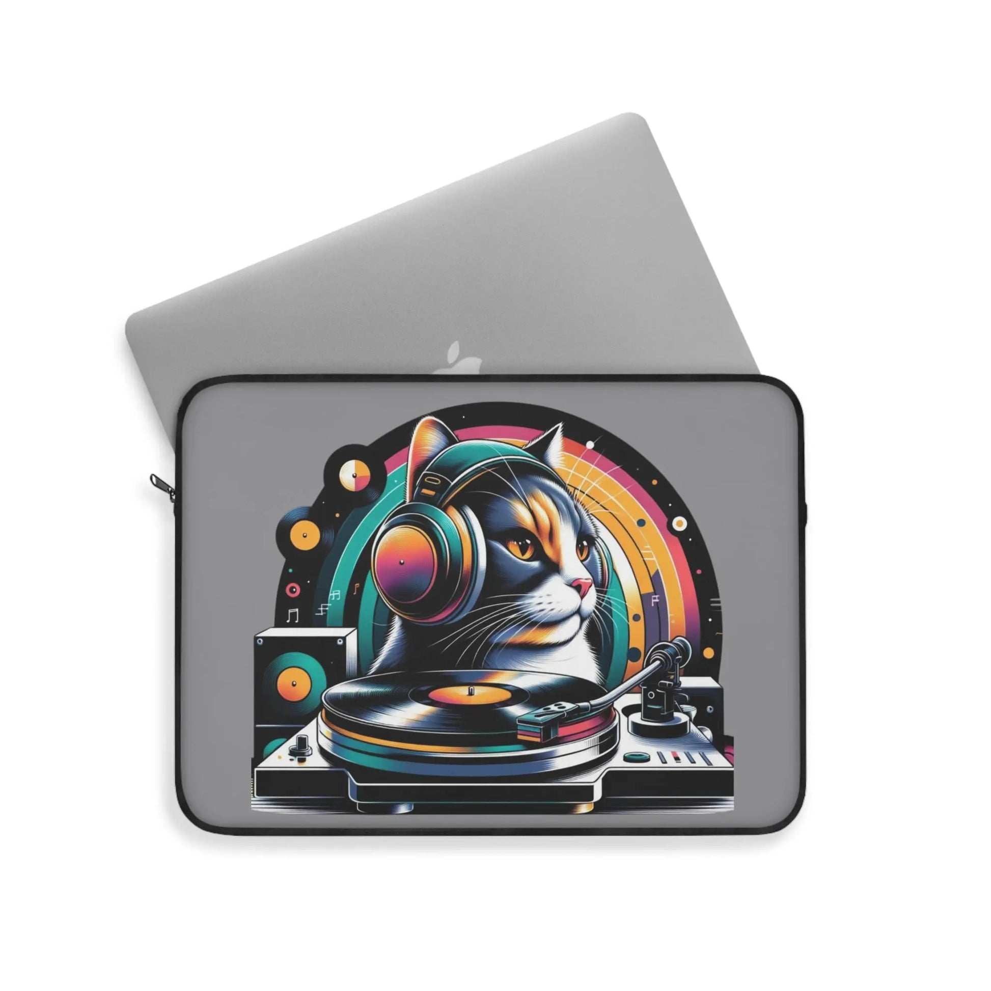 DJ Calico Cat - Laptop Sleeve - Laptop Sleeve