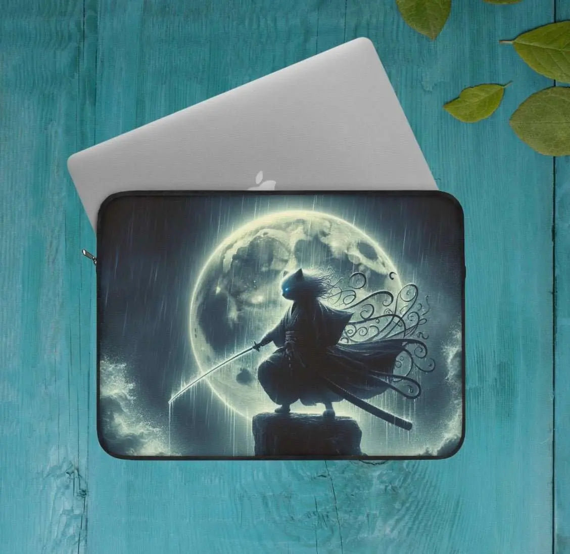 Full Moon Storm Cat Warrior - Laptop Sleeve - Travel Accessory - Laptop Sleeve