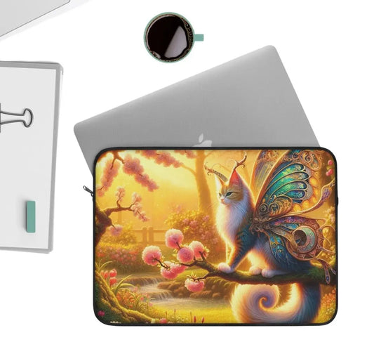 Golden Cat Fairy - Laptop Sleeve - Laptop Sleeve