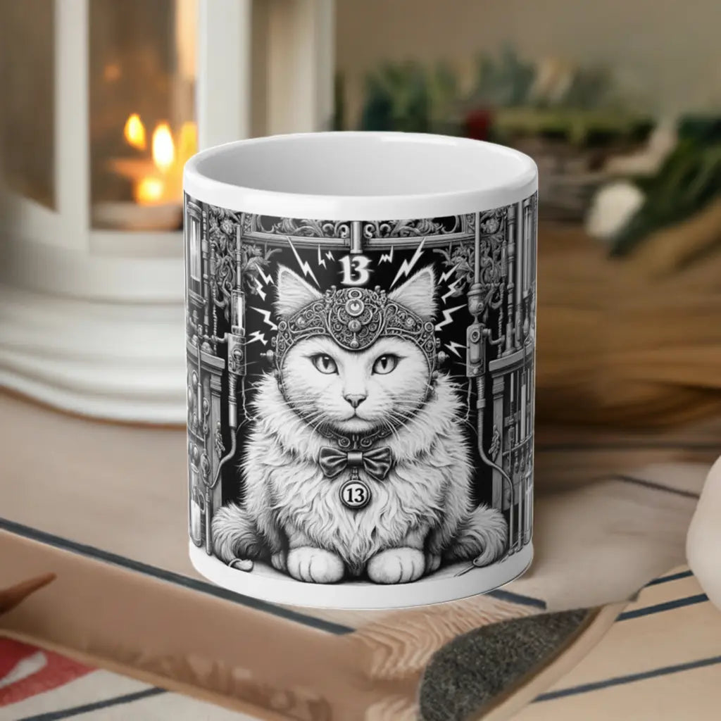 Tortured Poet Cat Lover Jumbo Mug, 20oz   