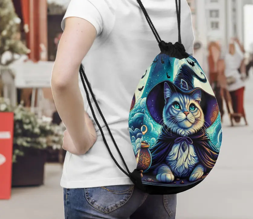 Witchy Cat - Drawstring Bag   