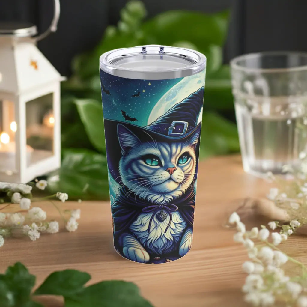 Witch Potion Maker - Cat Lover -  Stainless Steel Tumbler 20oz - With Lid   