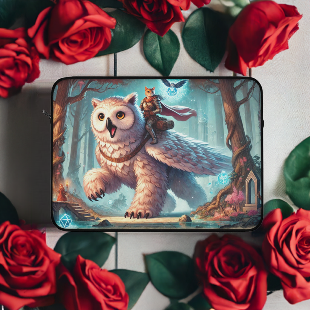 Owl Bear - Cat Lover - Dungeons and Dragons - Laptop Sleeve   