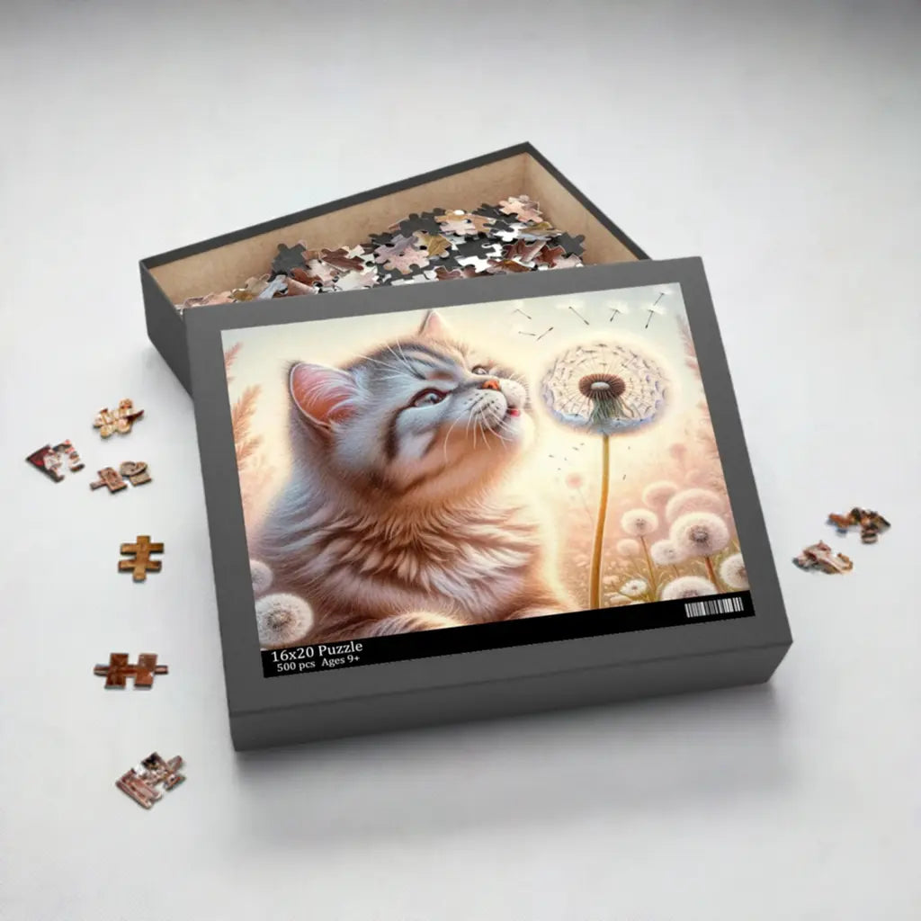 Kitty Wishes Puzzle (120, 252, 500-Piece) - Montecore PawPrints