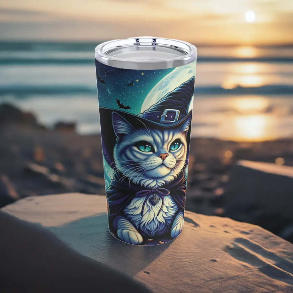 Witch Potion Maker - Cat Lover -  Stainless Steel Tumbler 20oz - With Lid   