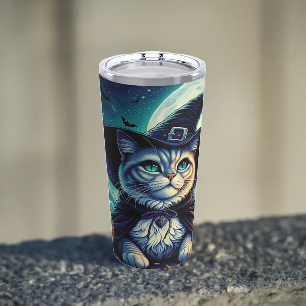 Witch Potion Maker - Cat Lover -  Stainless Steel Tumbler 20oz - With Lid   