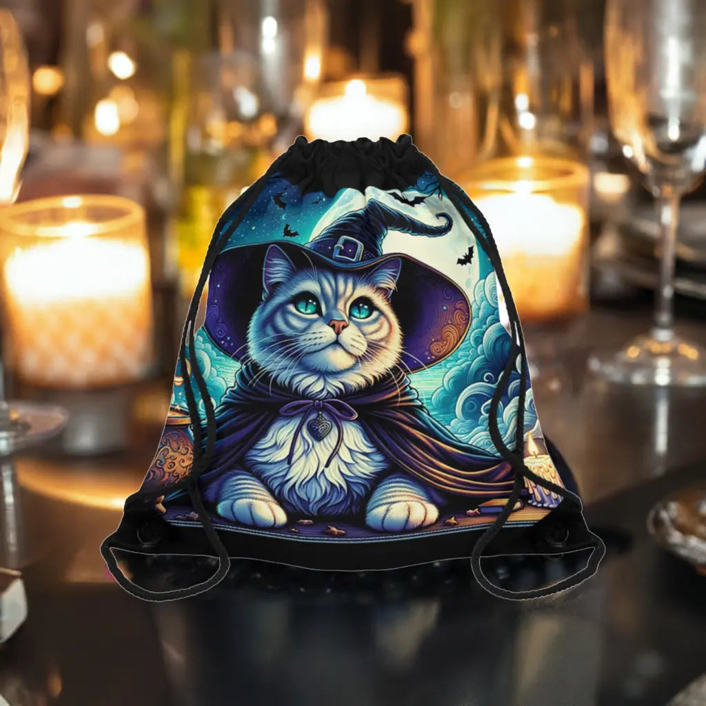 Witchy Cat - Drawstring Bag   