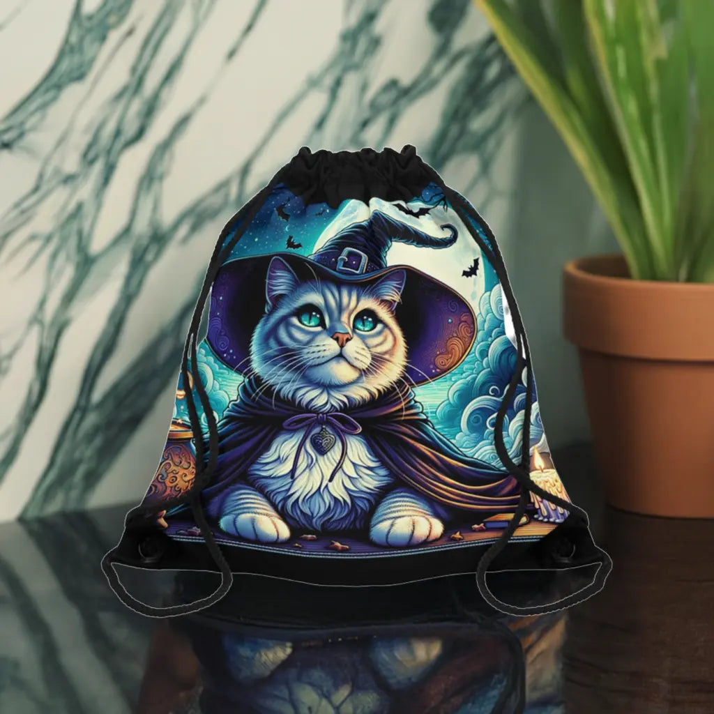 Witchy Cat - Drawstring Bag   