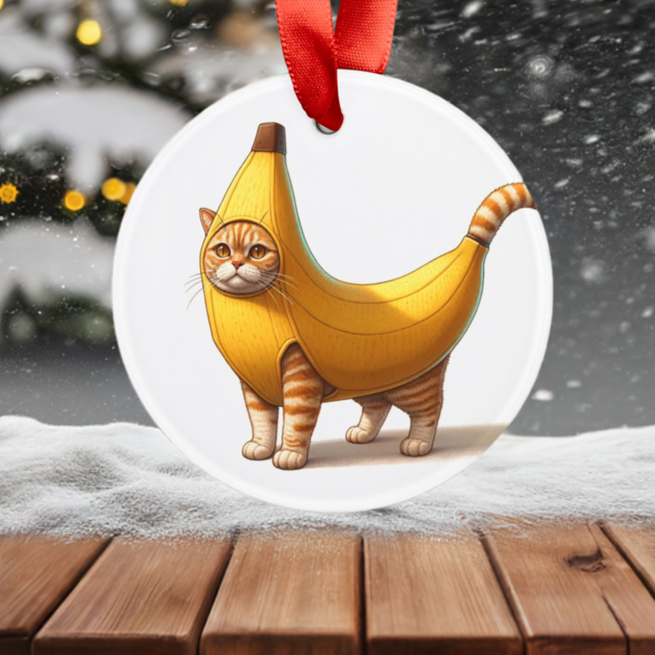 Banana Cat - Ornament   