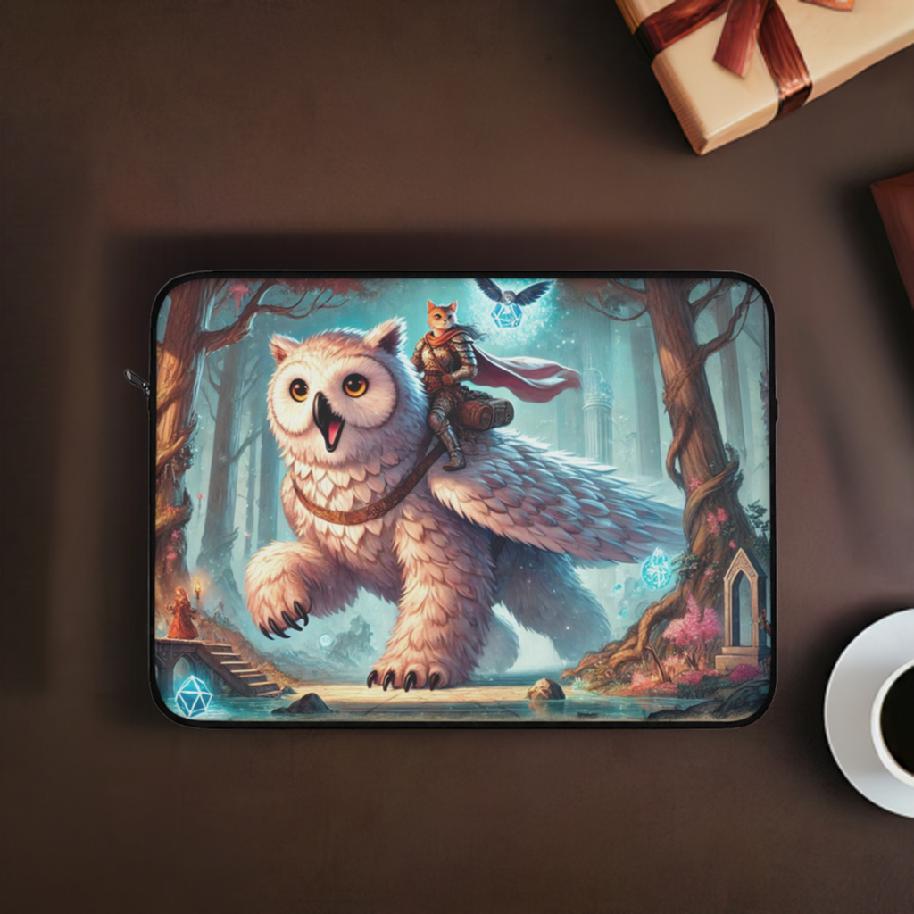 Owl Bear - Cat Lover - Dungeons and Dragons - Laptop Sleeve   