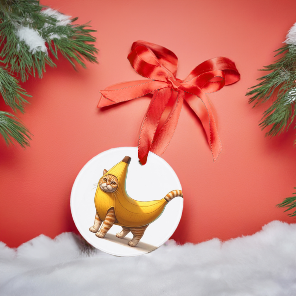 Banana Cat - Ornament   