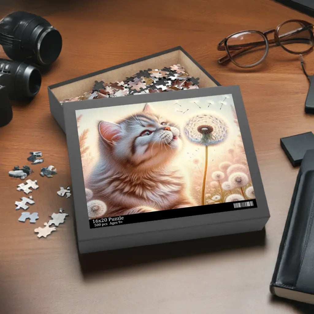 Kitty Wishes Puzzle (120, 252, 500-Piece) - Montecore PawPrints