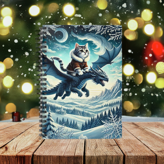 Winter Dragon Adventures - Spiral Notebook - Ruled Line   