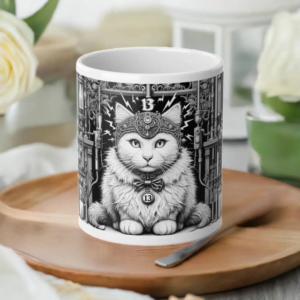 Tortured Poet Cat Lover Jumbo Mug, 20oz   