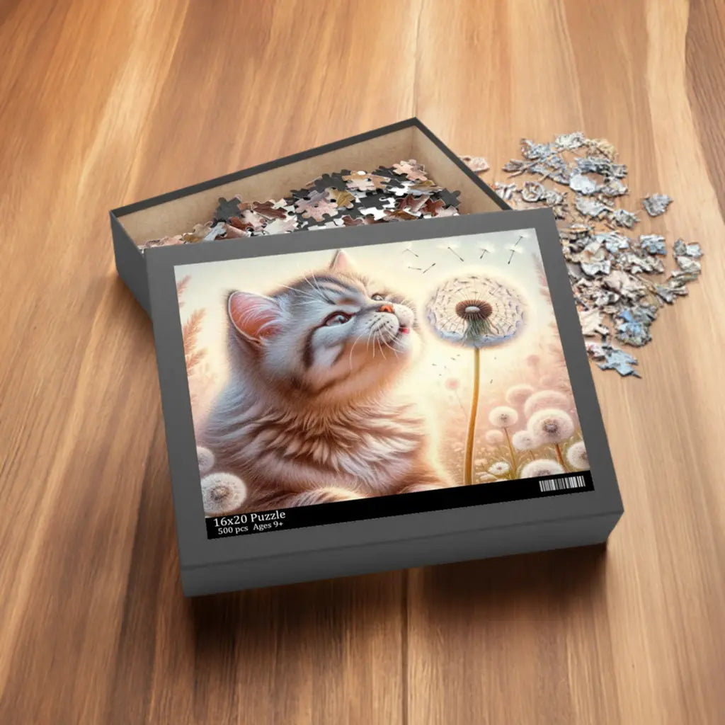 Kitty Wishes Puzzle (120, 252, 500-Piece) - Montecore PawPrints