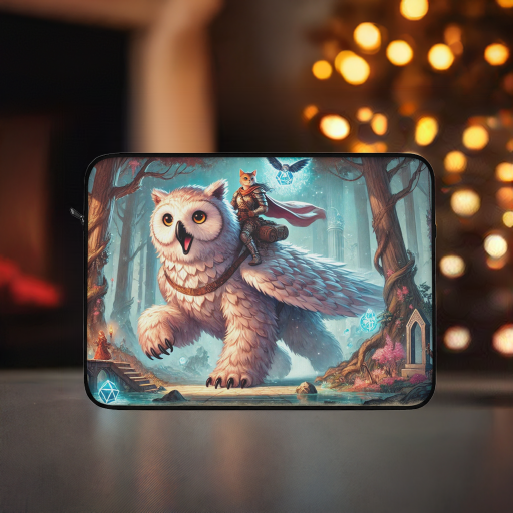 Owl Bear - Cat Lover - Dungeons and Dragons - Laptop Sleeve   