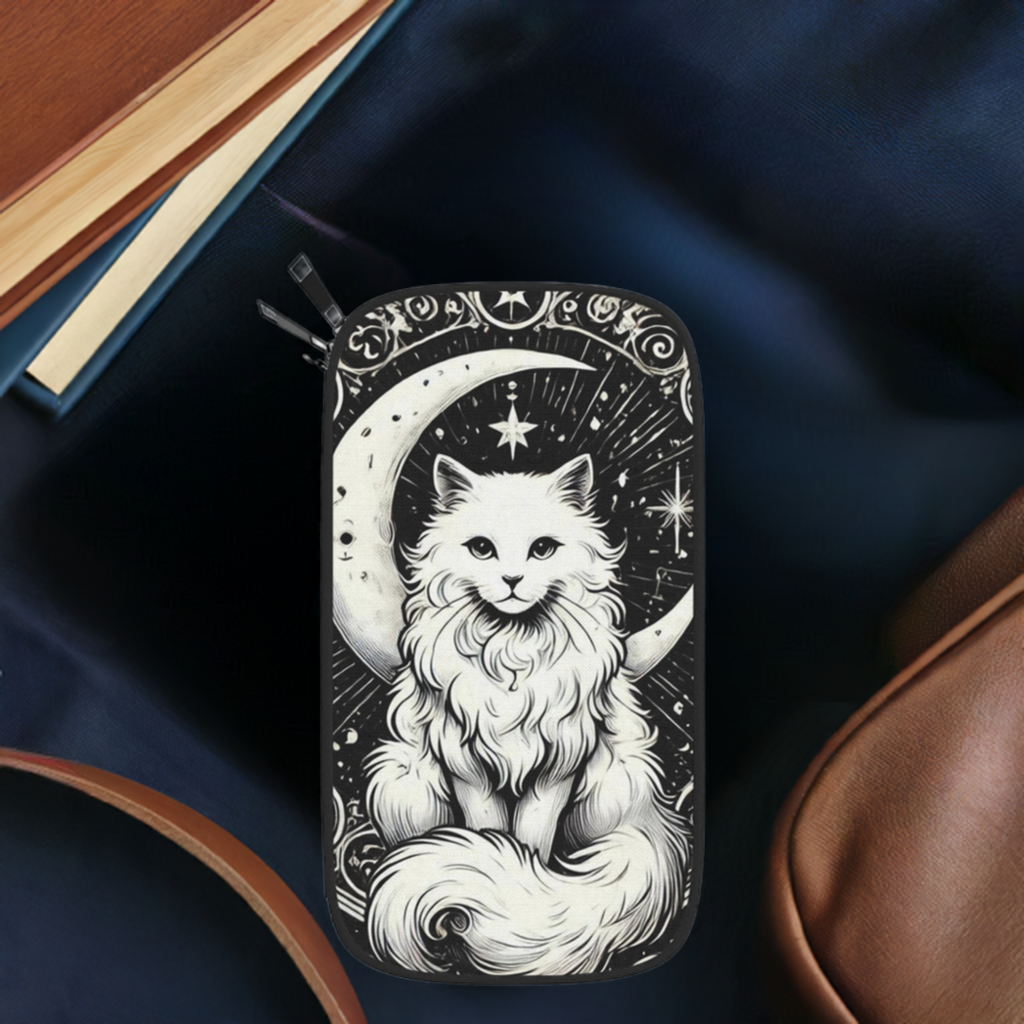 Moon Tarot - Cat Lover Passport Wallet - Travel Gift   