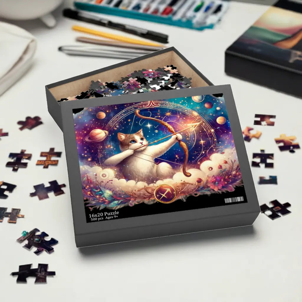 Sagittarious Puzzle - Cat Lover Gift 120, 252, or 500 -piece options   