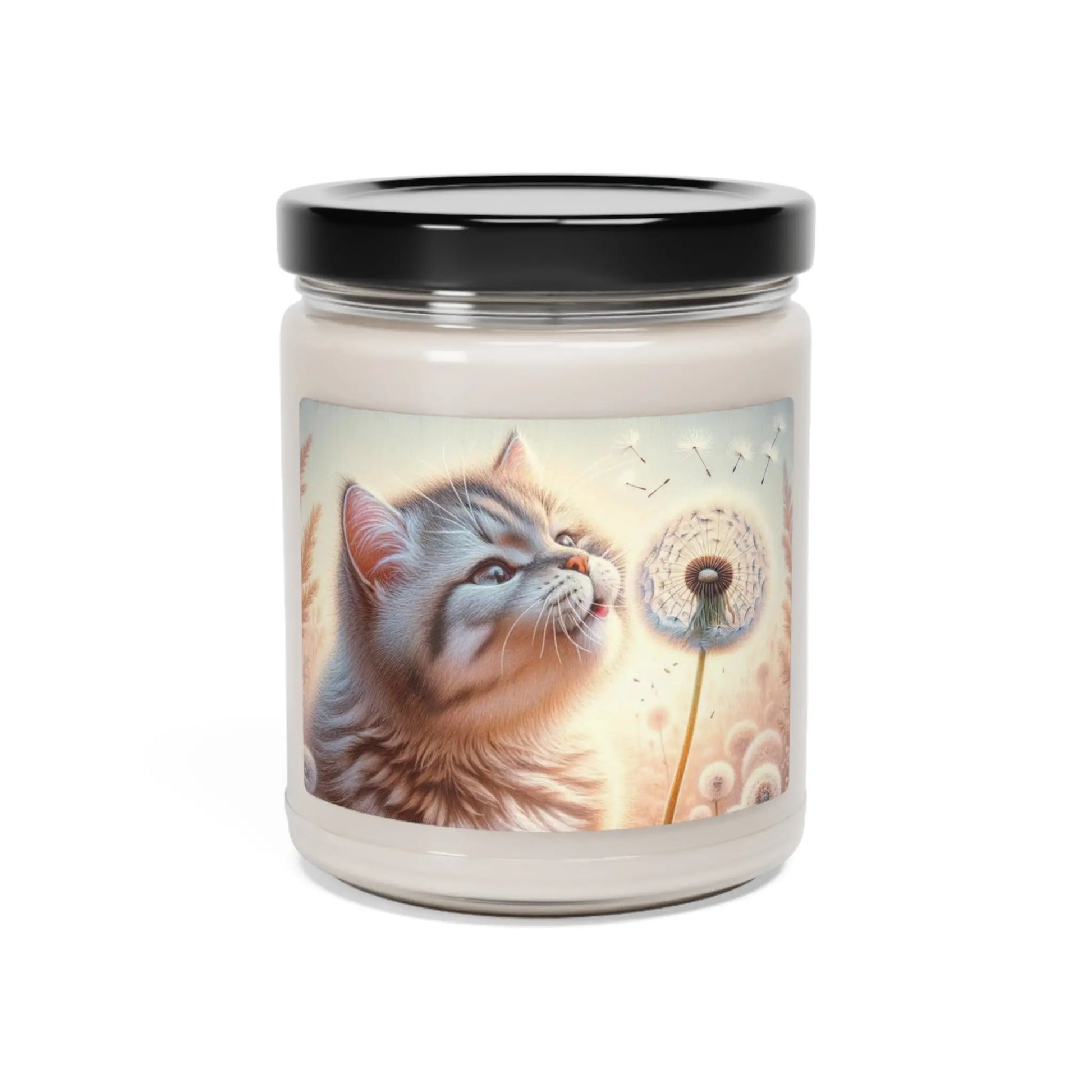 Kitty Wishes - Cat Lover - Scented Soy Candle, 9oz - Home Decor