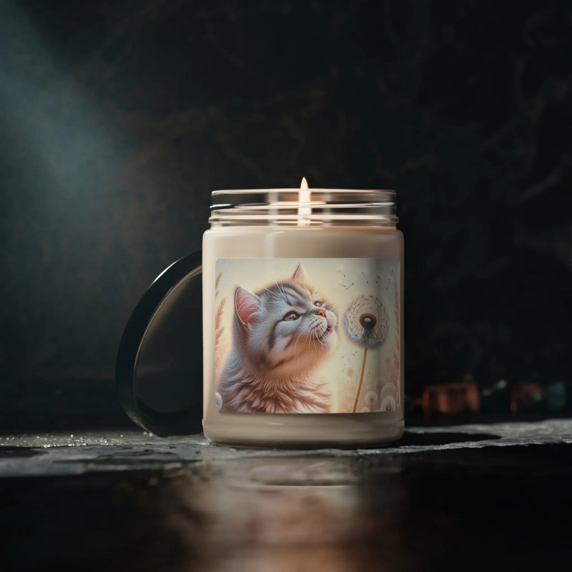 Kitty Wishes - Cat Lover - Scented Soy Candle, 9oz - Home Decor