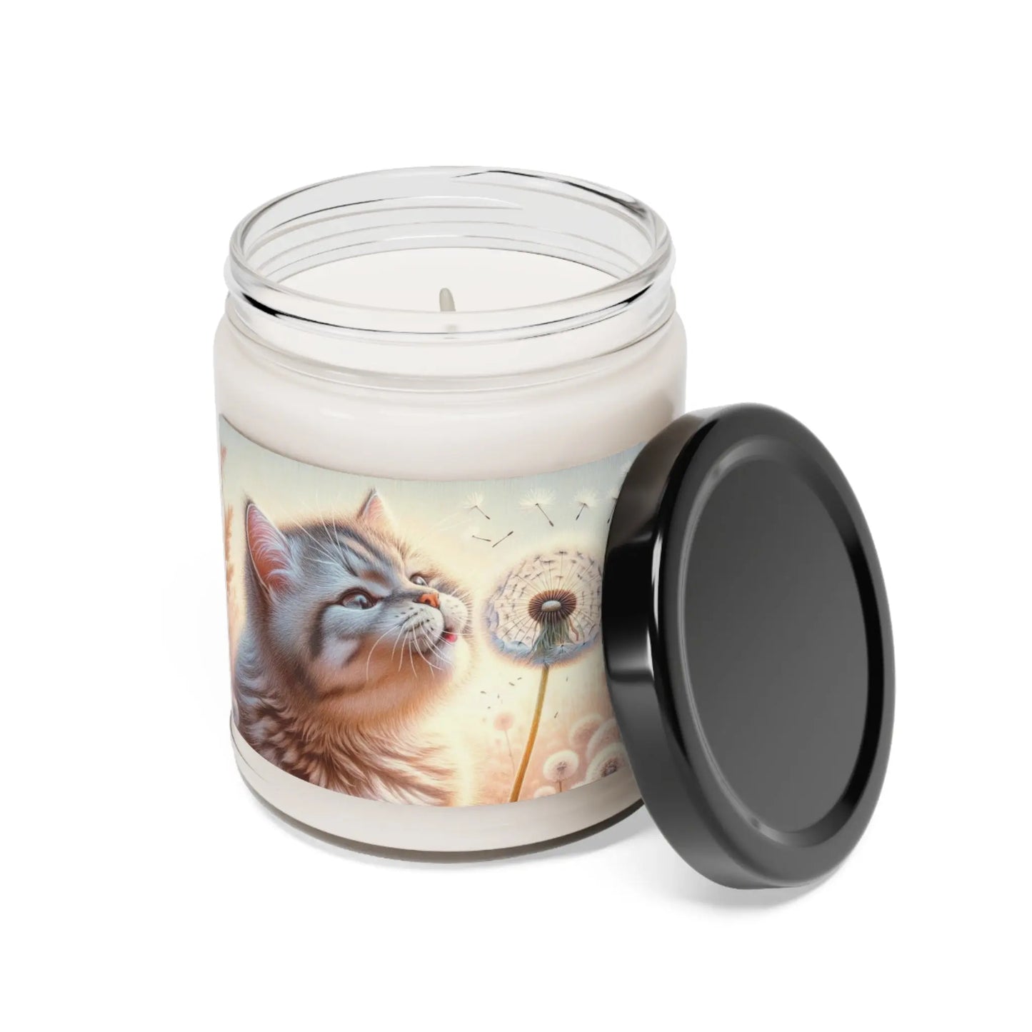 Kitty Wishes - Cat Lover - Scented Soy Candle, 9oz - Home Decor