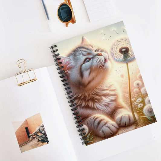 Kitty Wishes - Spiral Notebook - Ruled Line - Paper products