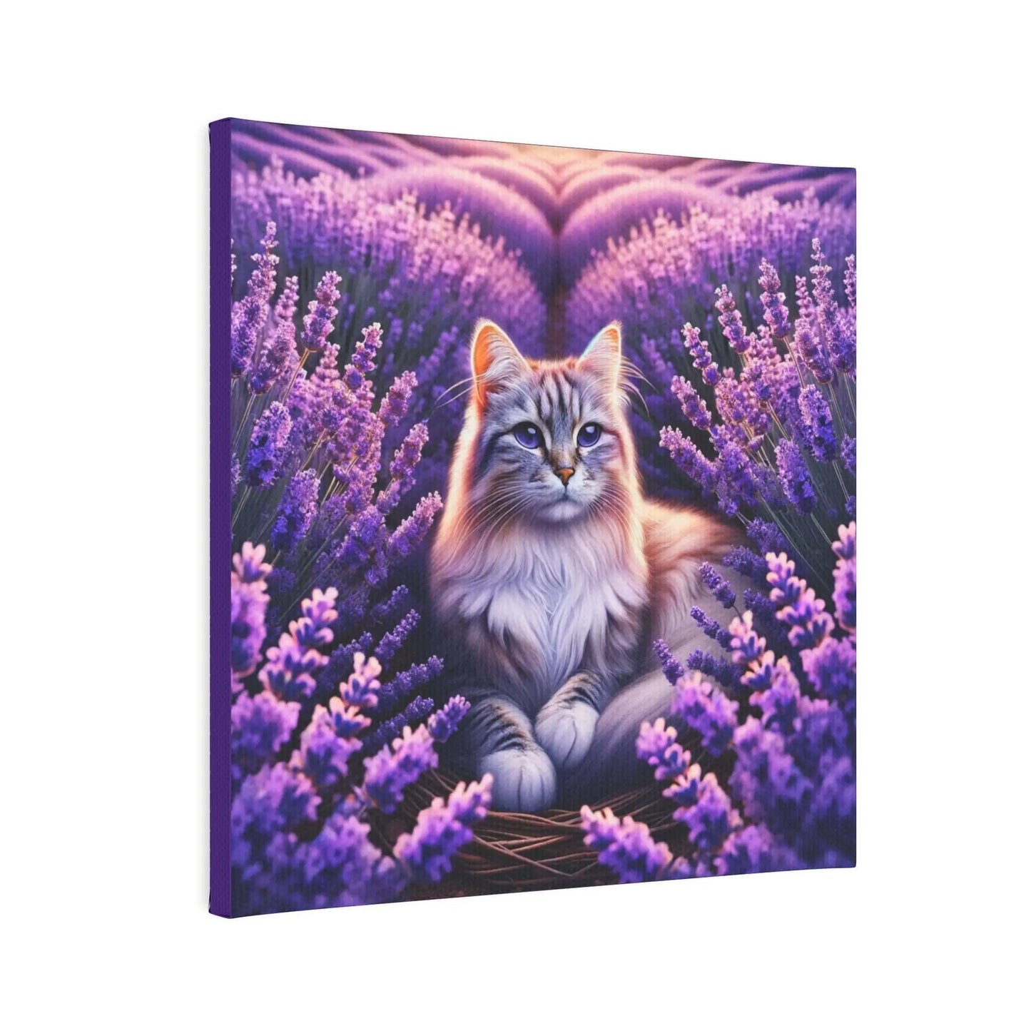 Lavender Haze - Wall Art Decor - Cat Lover - Canvas