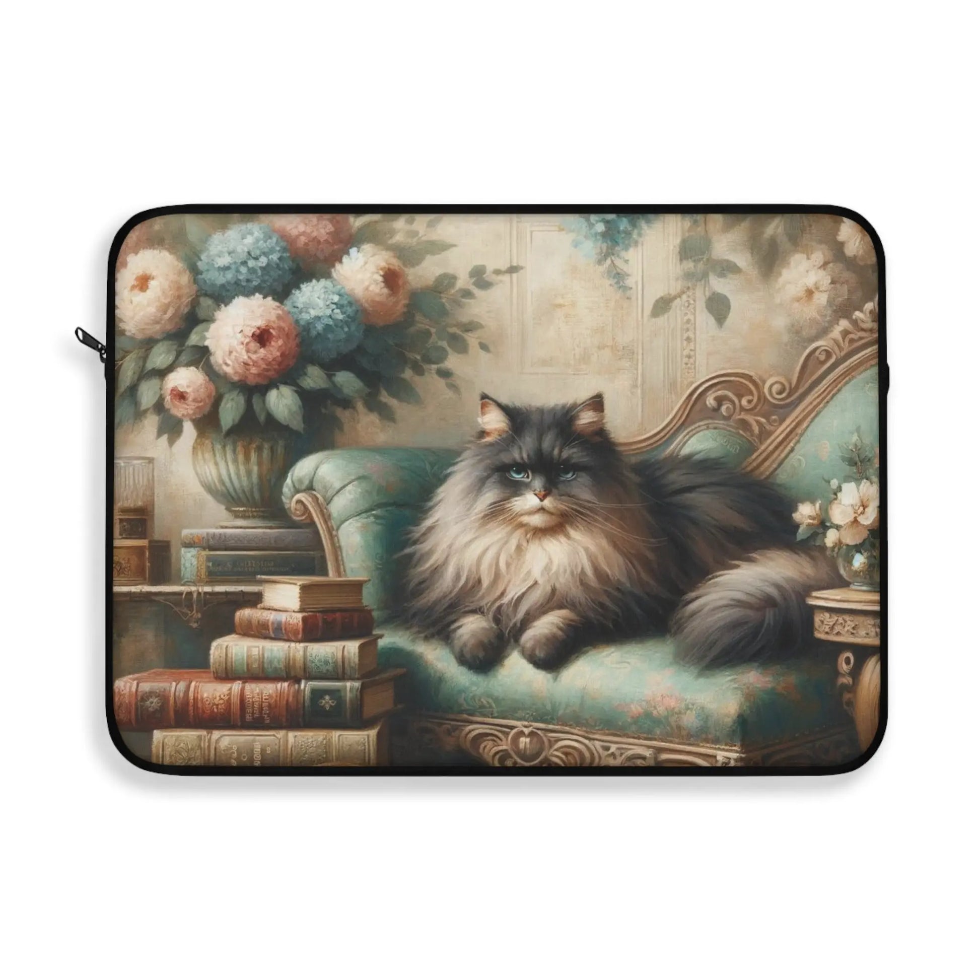 Lounge Kitty - Book Lover - Laptop Sleeve - Laptop Sleeve