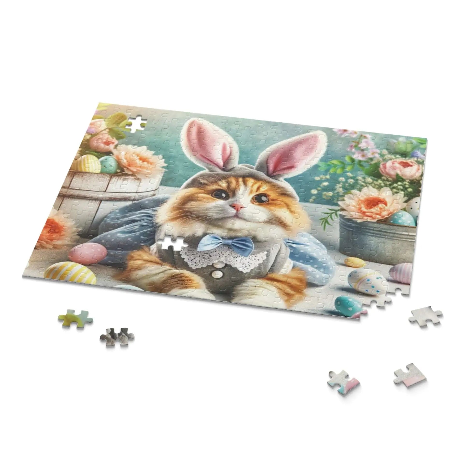 Maine Coon Cat Easter Bunny Puzzle (120, 252, 500-Piece) - Puzzle