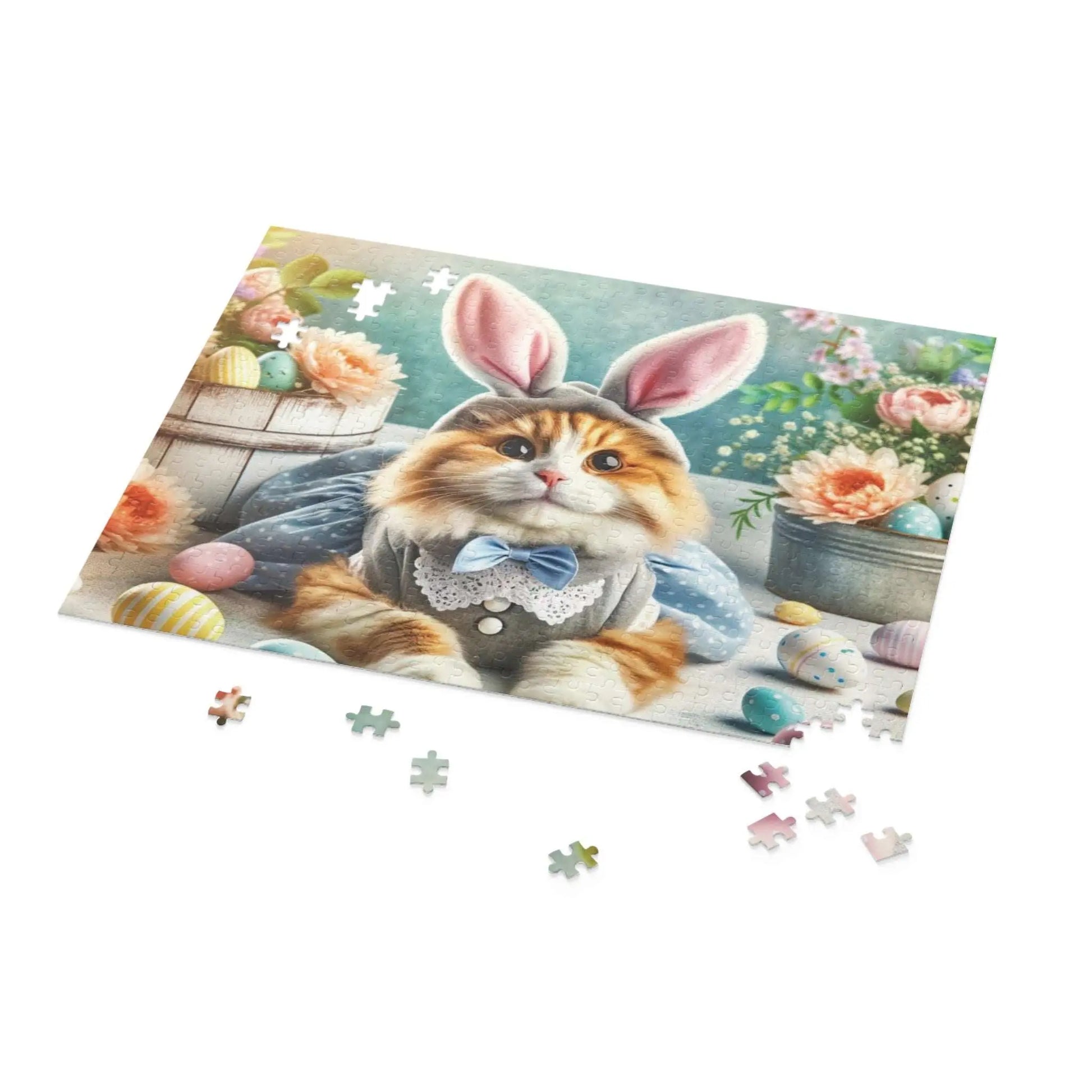 Maine Coon Cat Easter Bunny Puzzle (120, 252, 500-Piece) - Puzzle