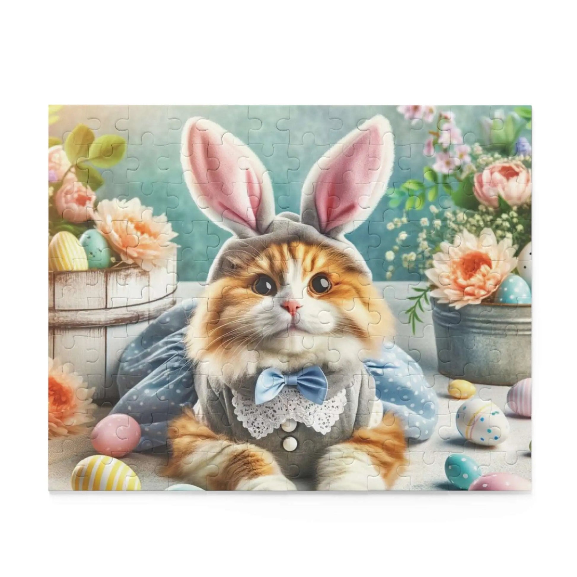 Maine Coon Cat Easter Bunny Puzzle (120, 252, 500-Piece) - Puzzle