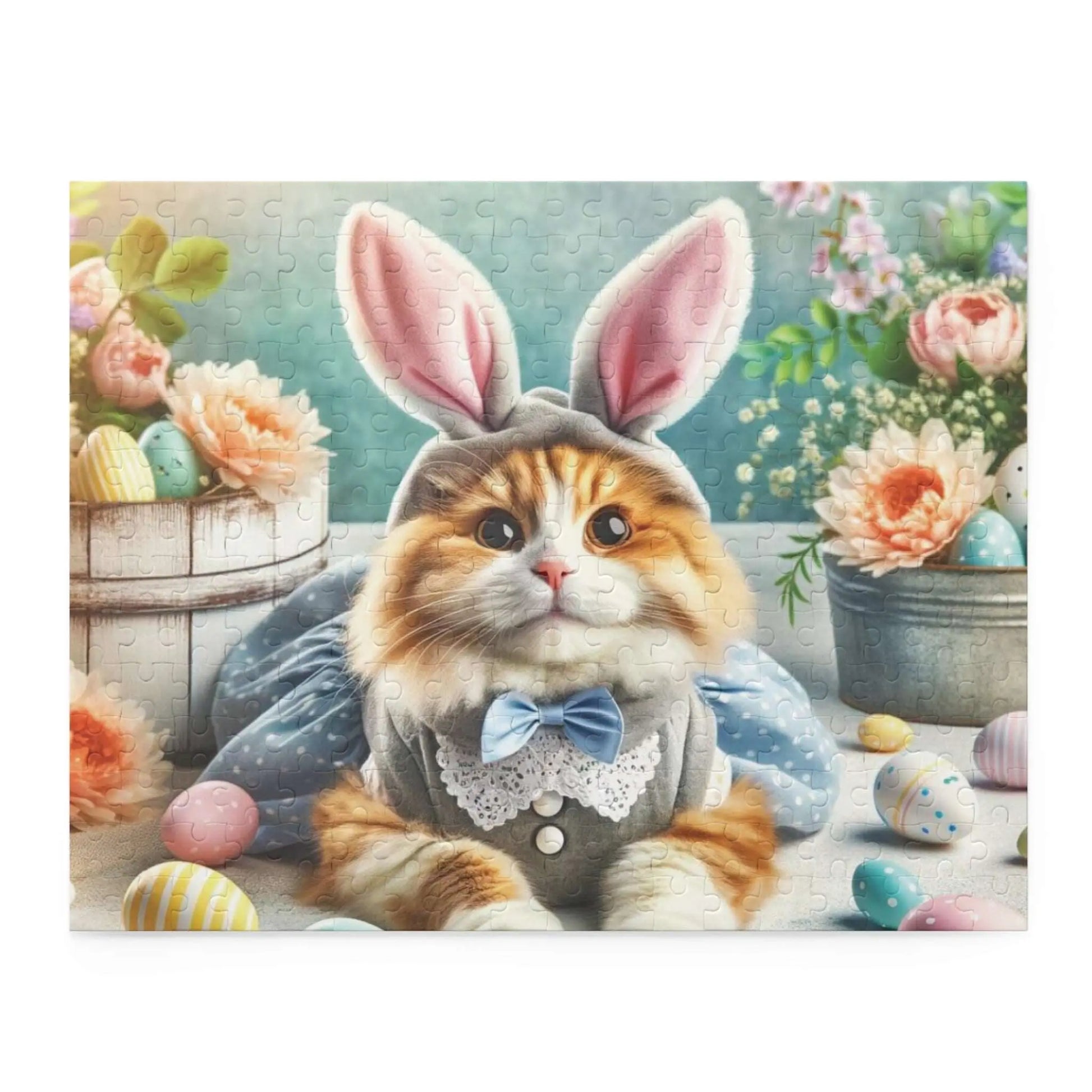 Maine Coon Cat Easter Bunny Puzzle (120, 252, 500-Piece) - Puzzle