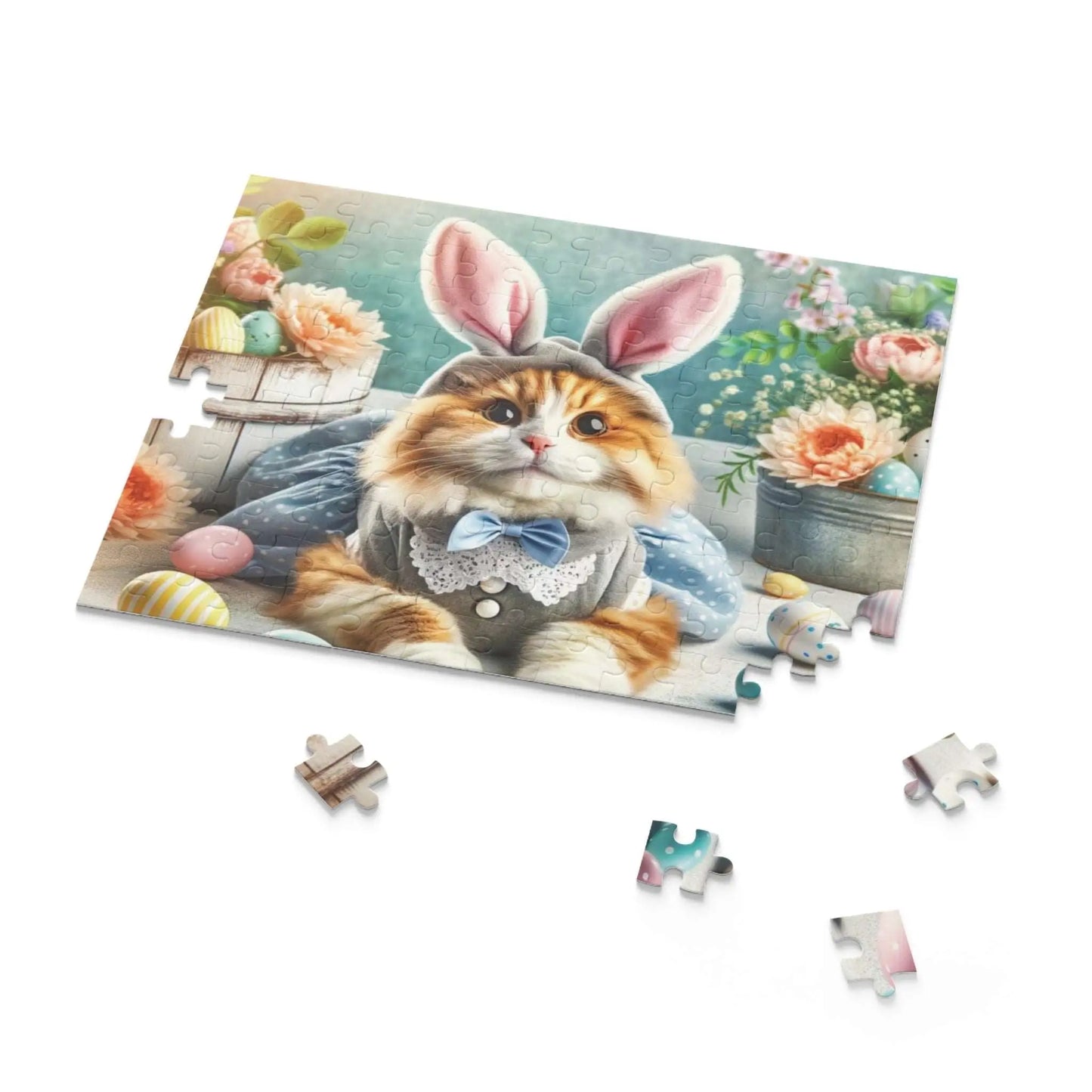 Maine Coon Cat Easter Bunny Puzzle (120, 252, 500-Piece) - Puzzle