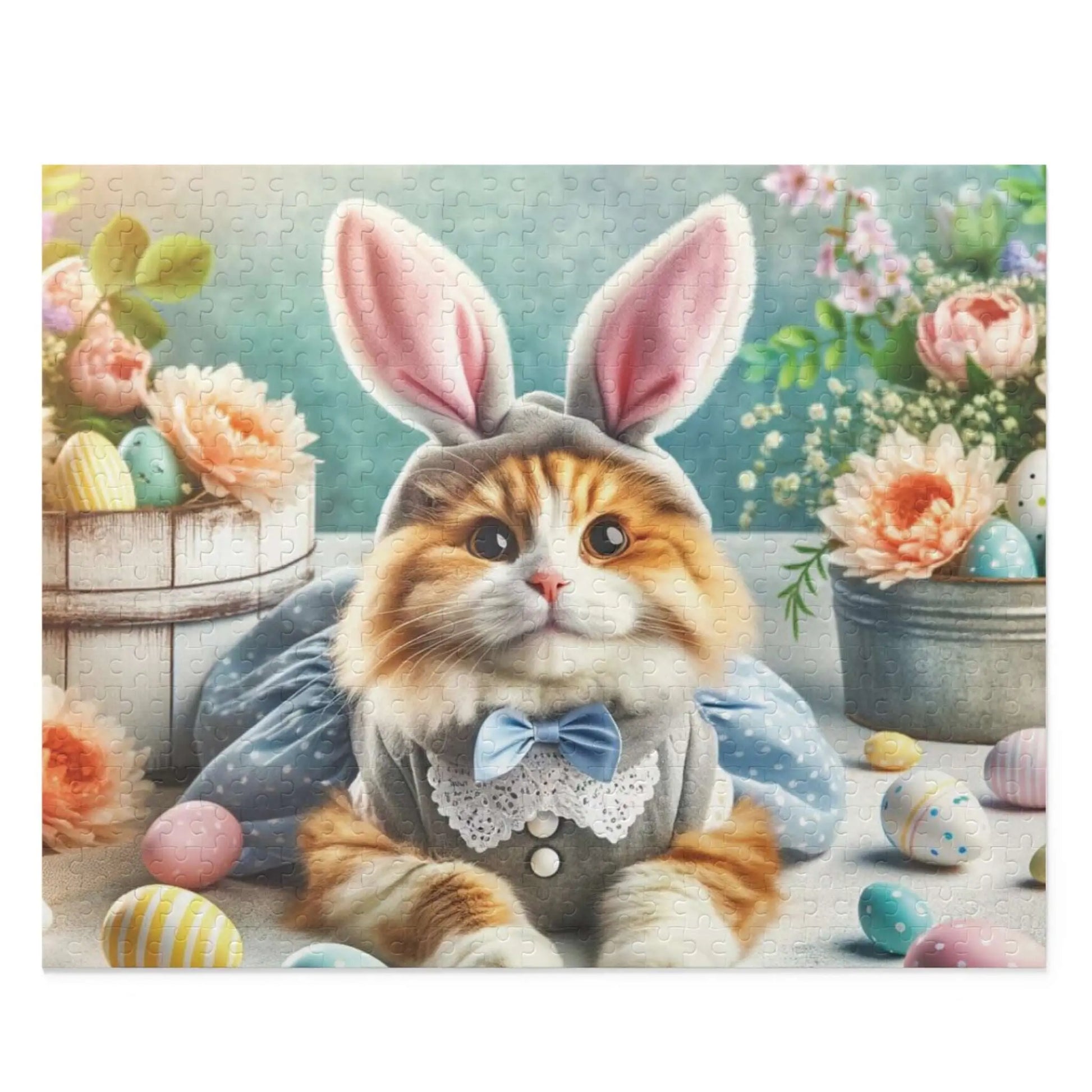 Maine Coon Cat Easter Bunny Puzzle (120, 252, 500-Piece) - Puzzle