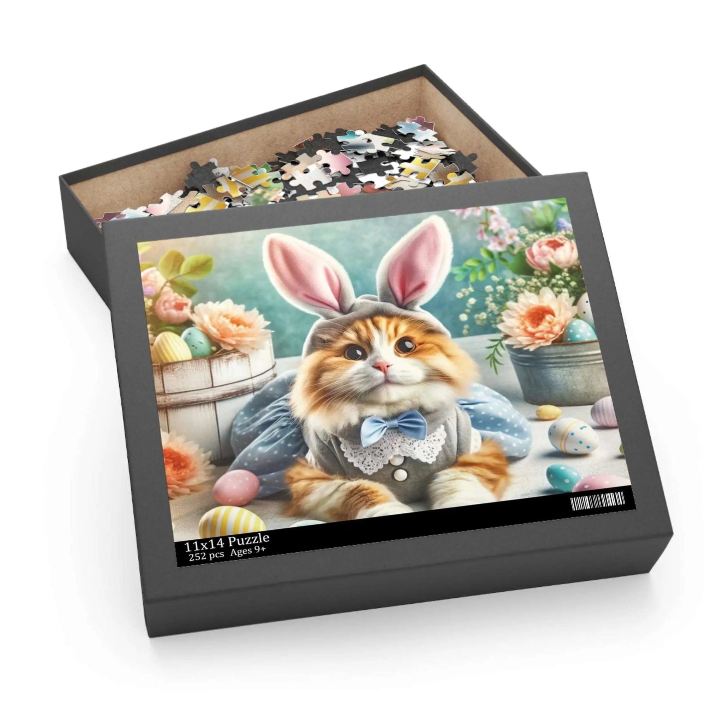 Maine Coon Cat Easter Bunny Puzzle (120, 252, 500-Piece) - Puzzle