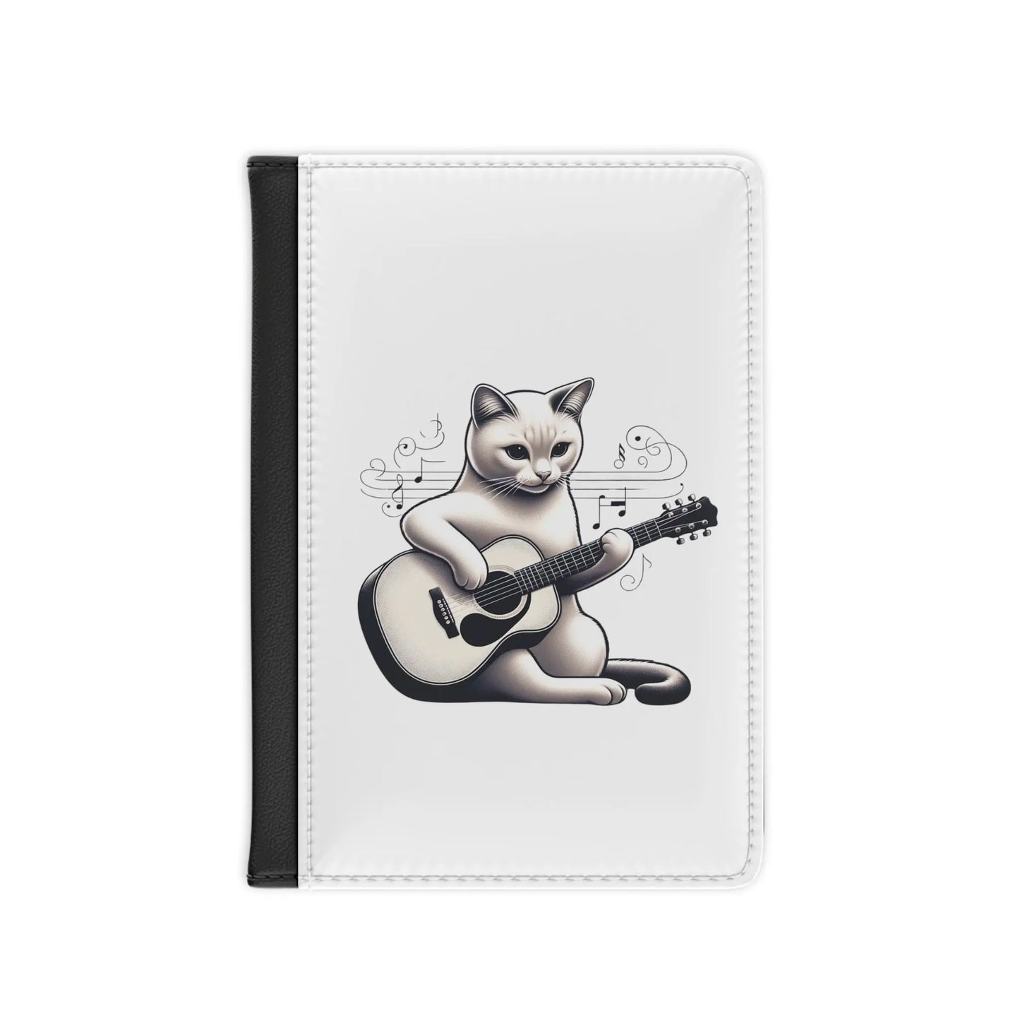 Musical Cat Lover Graphic - Passport Cover - Travel Accessory - Accessories