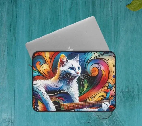 Musical Kaleidoscope Cat Lover - Laptop Sleeve - Laptop Sleeve