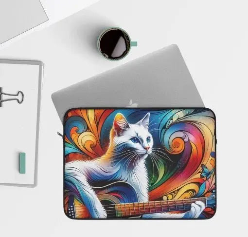 Musical Kaleidoscope Cat Lover - Laptop Sleeve - Laptop Sleeve