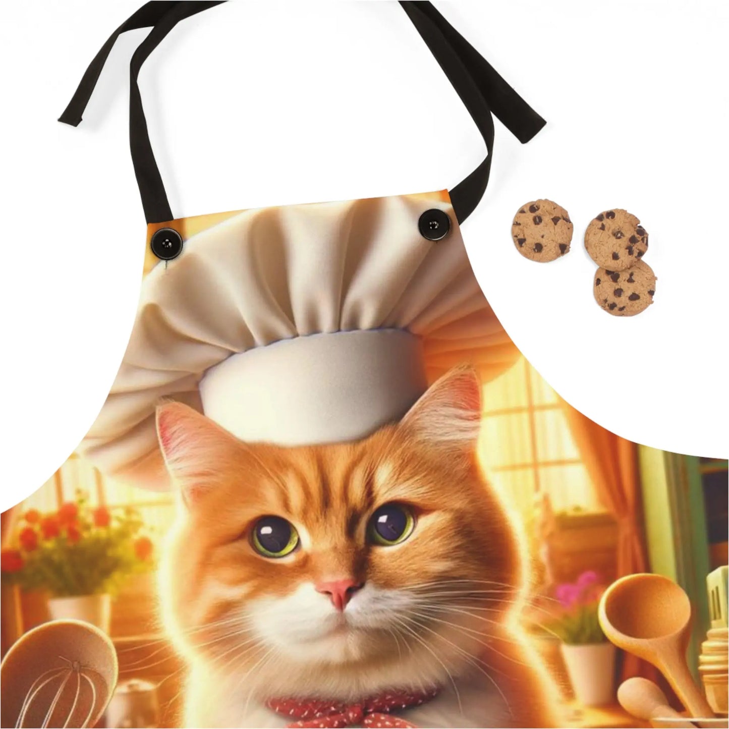 Orange Cat Cookie Maker - Apron - Accessories