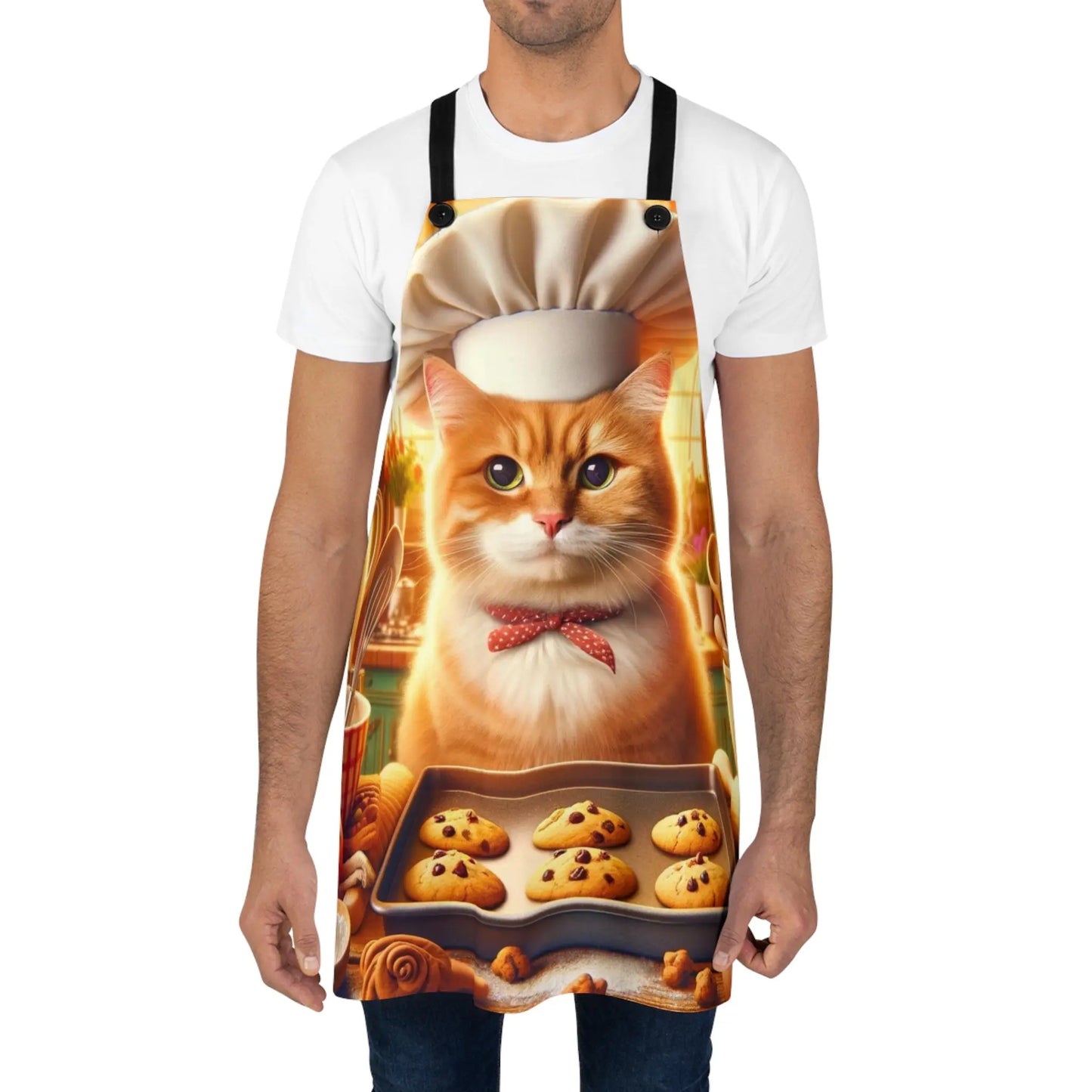 Orange Cat Cookie Maker - Apron - Accessories