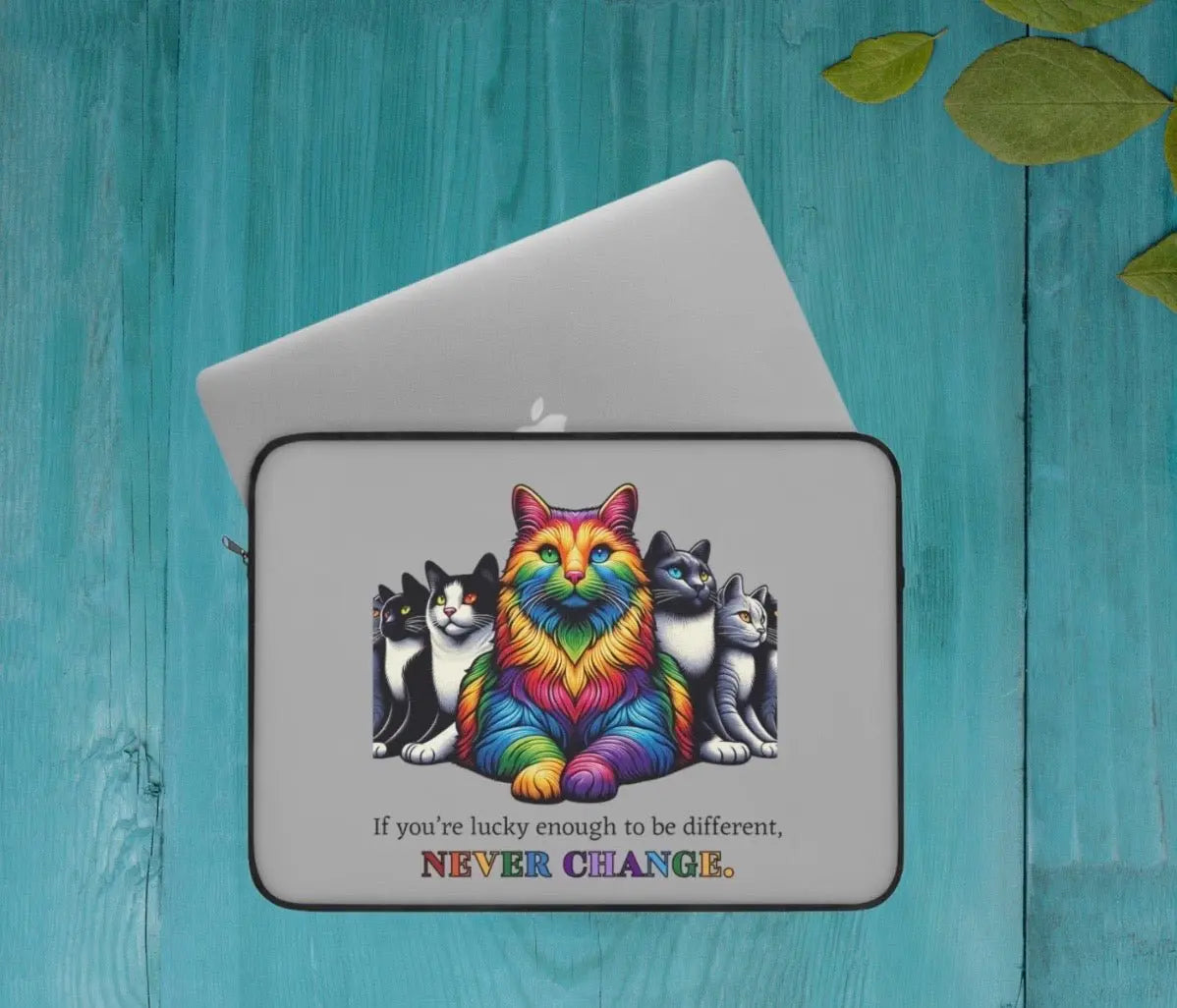 Pride Cat Graphic - Laptop Sleeve - Travel Accessory - Laptop Sleeve