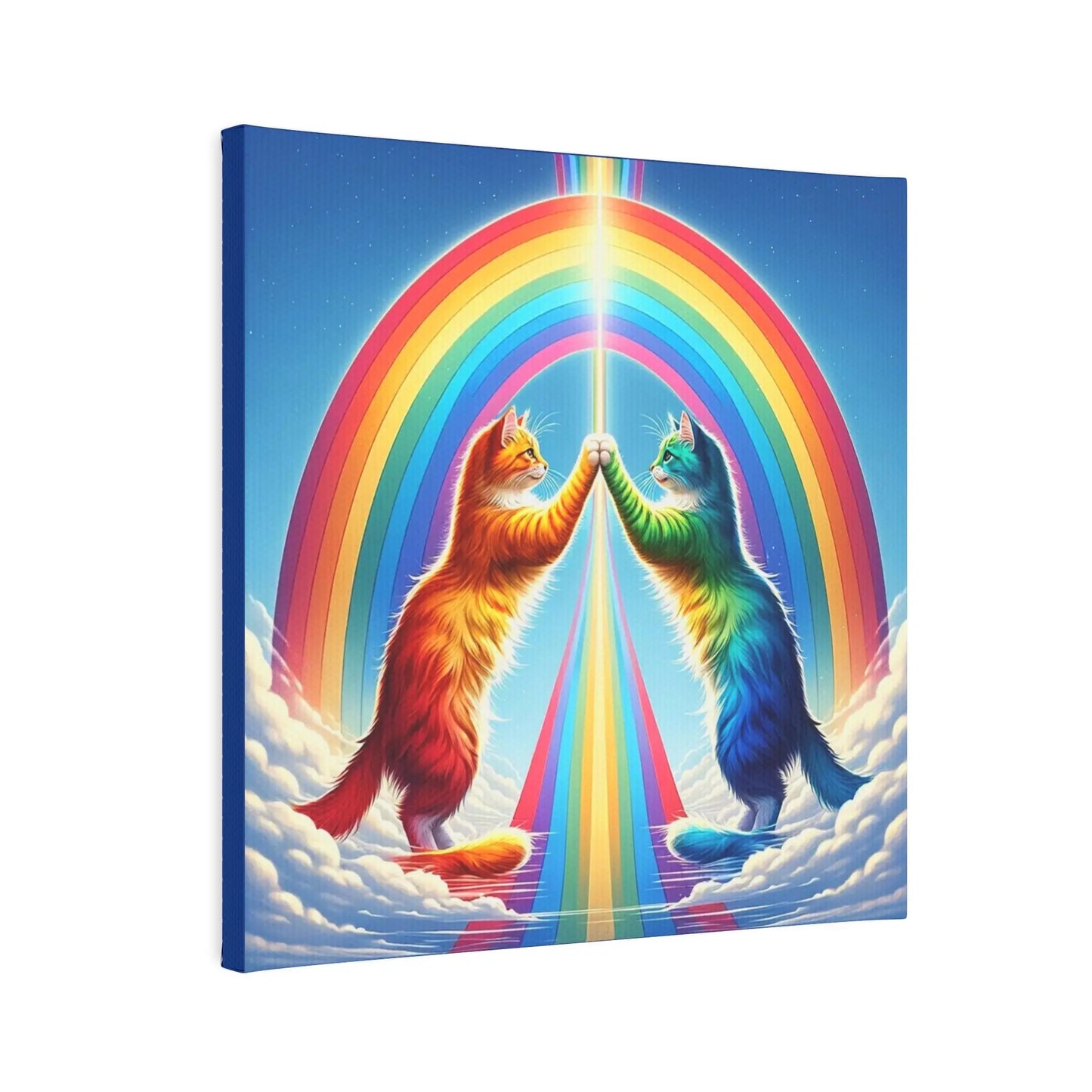 Rainbow Connection - Cat Lover - Wall Art Decor - Canvas