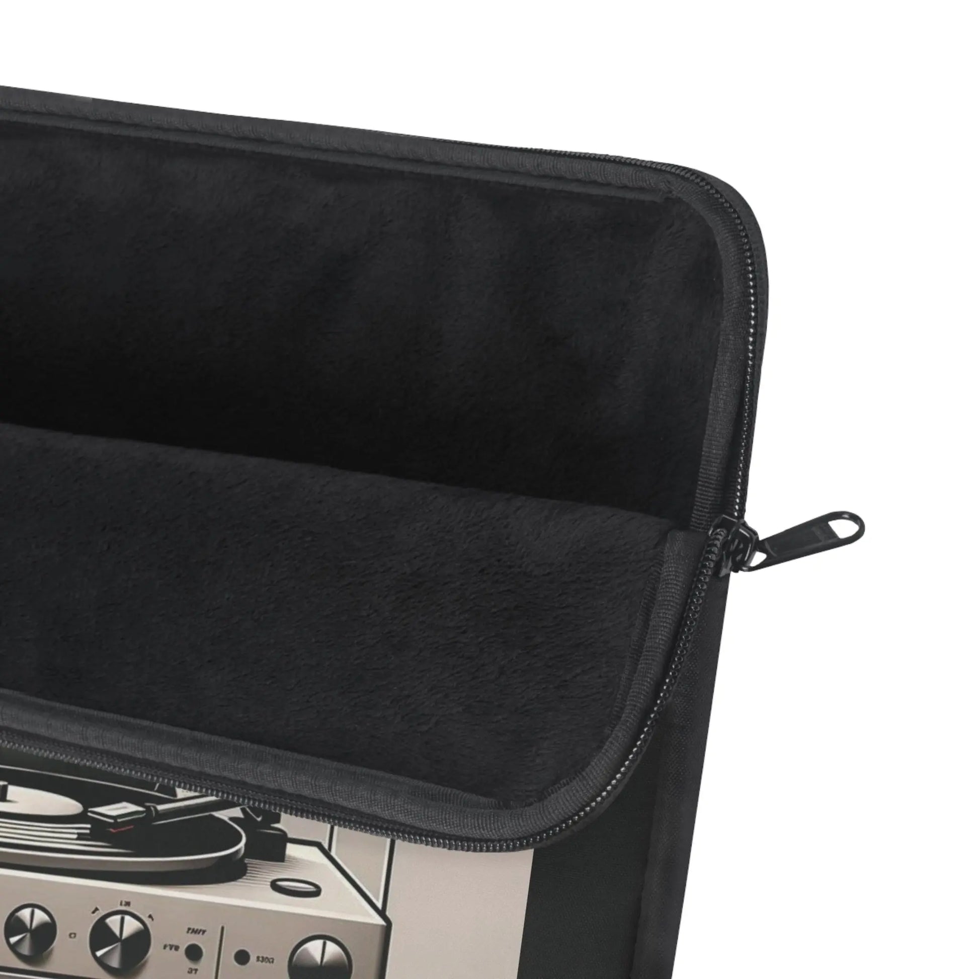 Record Player Listening - Cat Lover - Laptop Sleeve - Laptop Sleeve