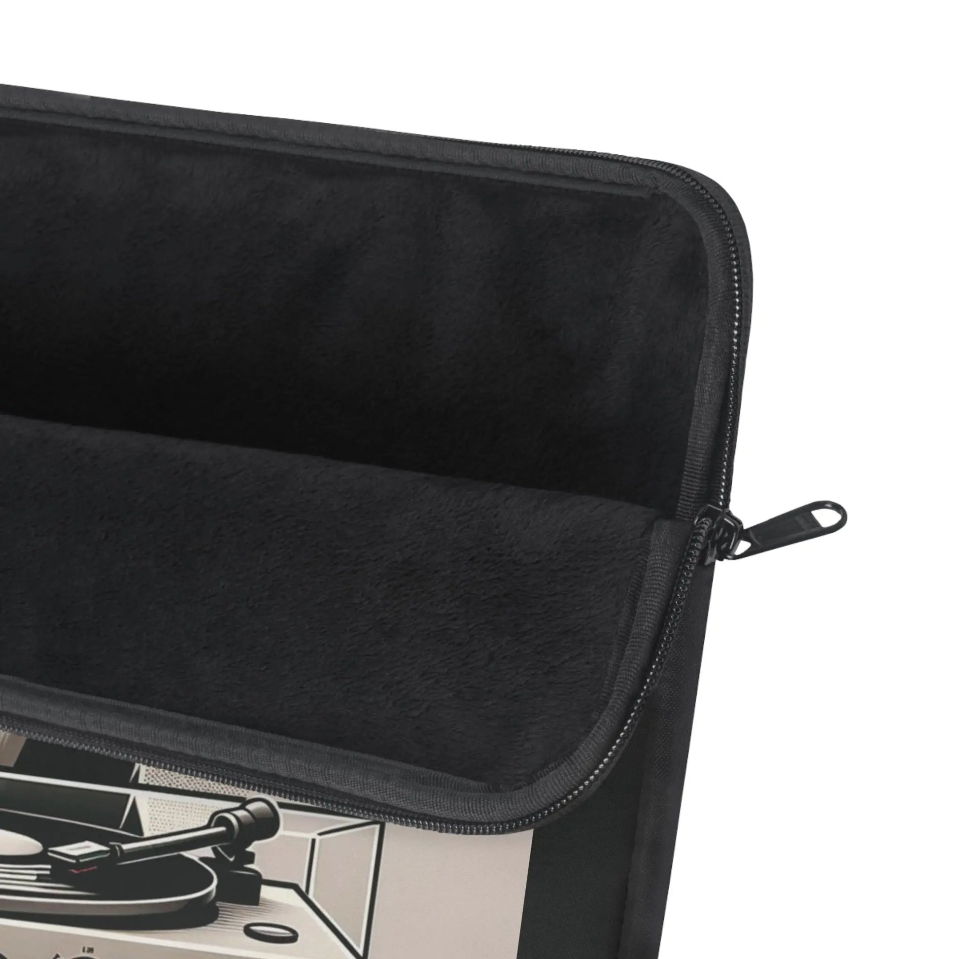 Record Player Listening - Cat Lover - Laptop Sleeve - Laptop Sleeve