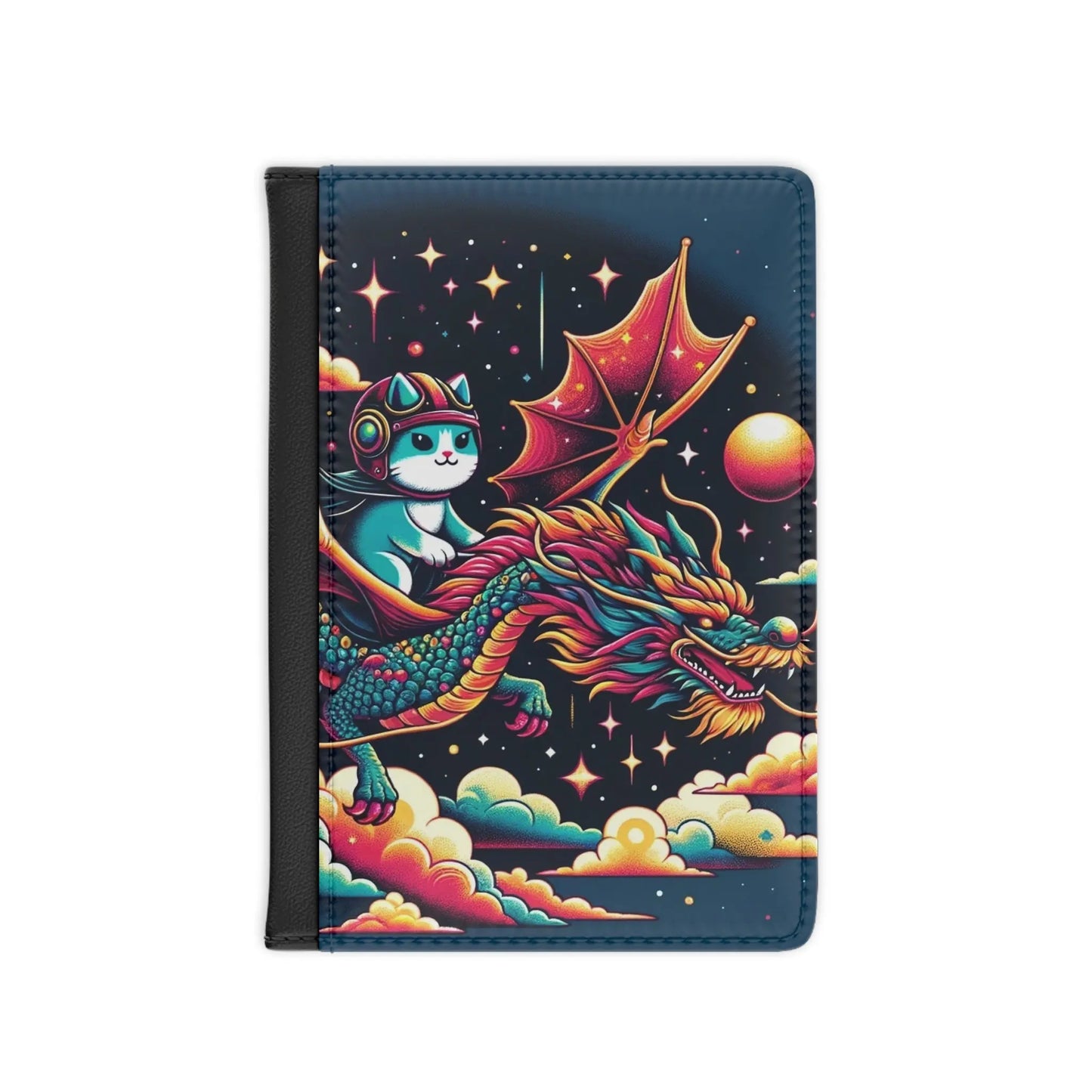Red Dragon Cat Rider - Passport Cover - Accessories