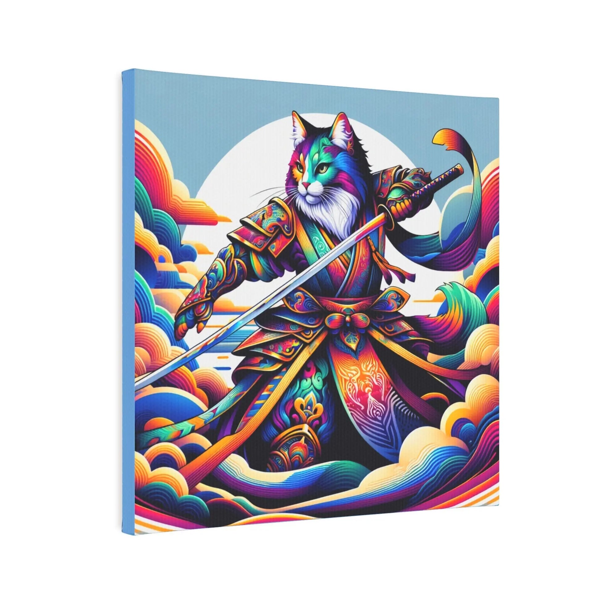 Sky Warrior Wall Art - Cat Lover Decor - Canvas