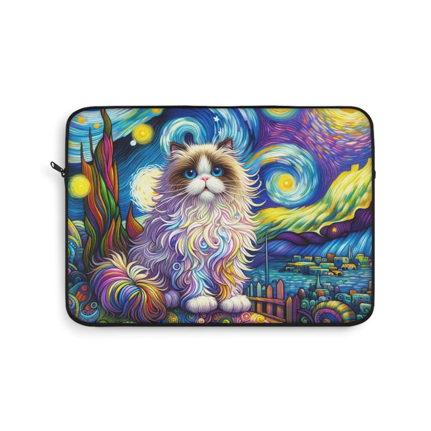 Starry Night Rag Doll Cat Lover - Laptop Sleeve - Laptop Sleeve