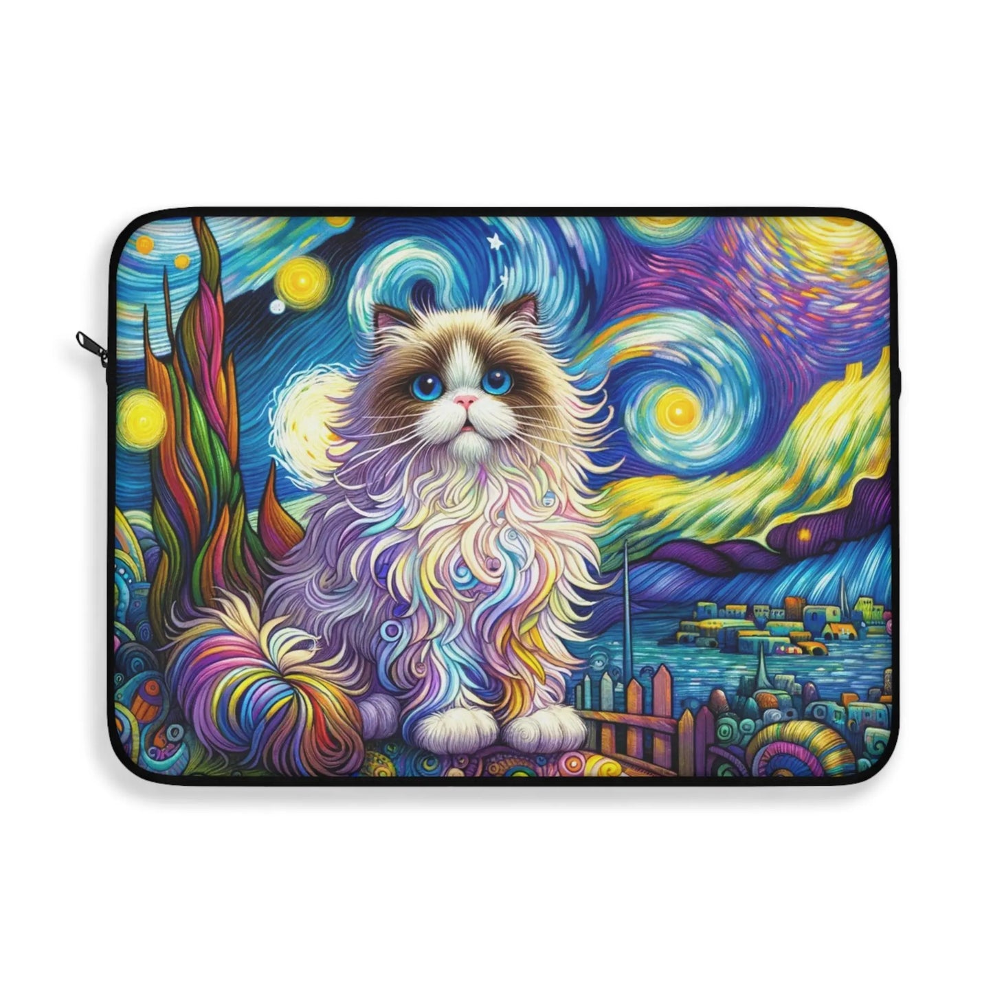 Starry Night Rag Doll Cat Lover - Laptop Sleeve - Laptop Sleeve