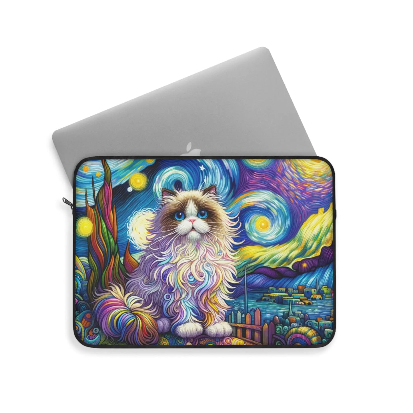 Starry Night Rag Doll Cat Lover - Laptop Sleeve - Laptop Sleeve