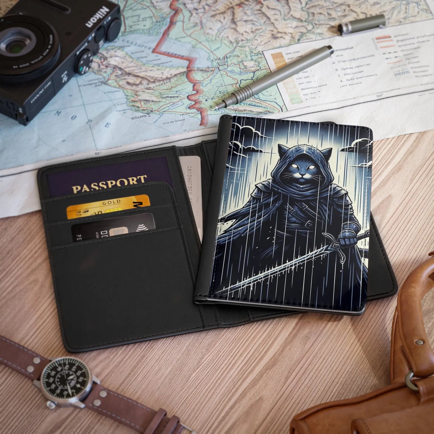 Storm Rain Warrior - Passport Cover - Travel Accessory - Accessories